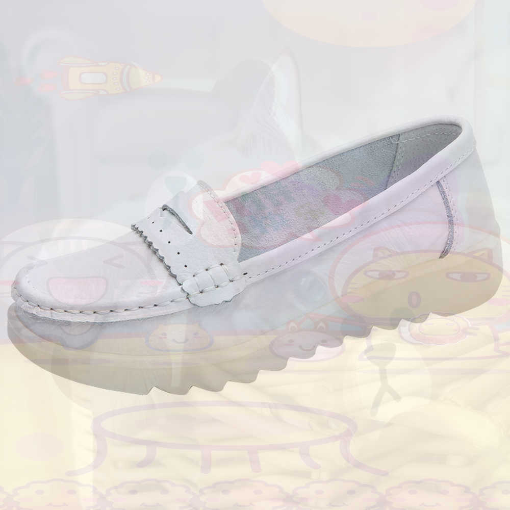 Vintage Fashion Reseller - Mocassin Rijden Tienersneakers Skateboarden Damesschoenen Zilver