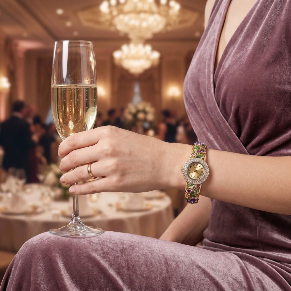 Vintage Fashion Week - Rijk aan bloemen vintage horloge met