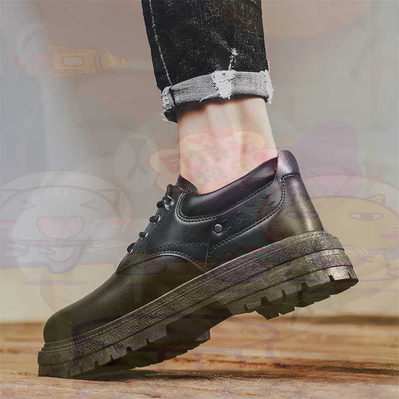 Vintage Fashion Reseller - Donker natuurlijk leer Mode-sneakers Tennis Herensneakers