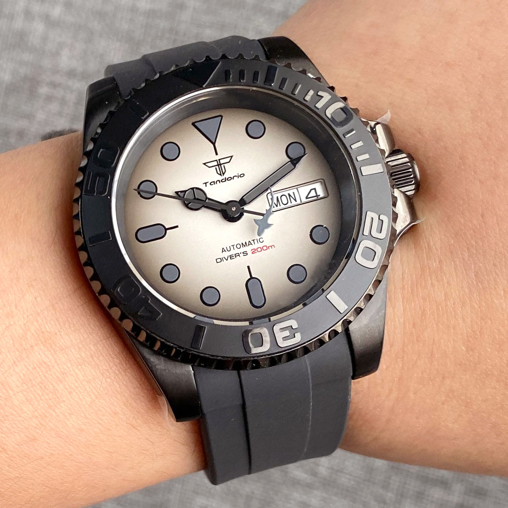 Vintage Fashion Week - Tandorio 200M Waterdicht Nh36a Vintage Zwarte