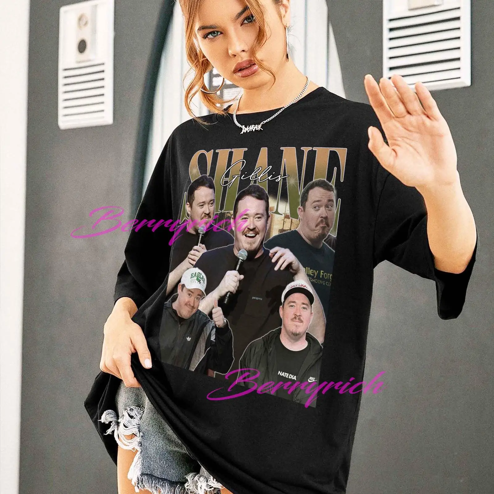 Vintage Fashion Collage - Shane Gillis Bootleg Vintage Collage T-shirt