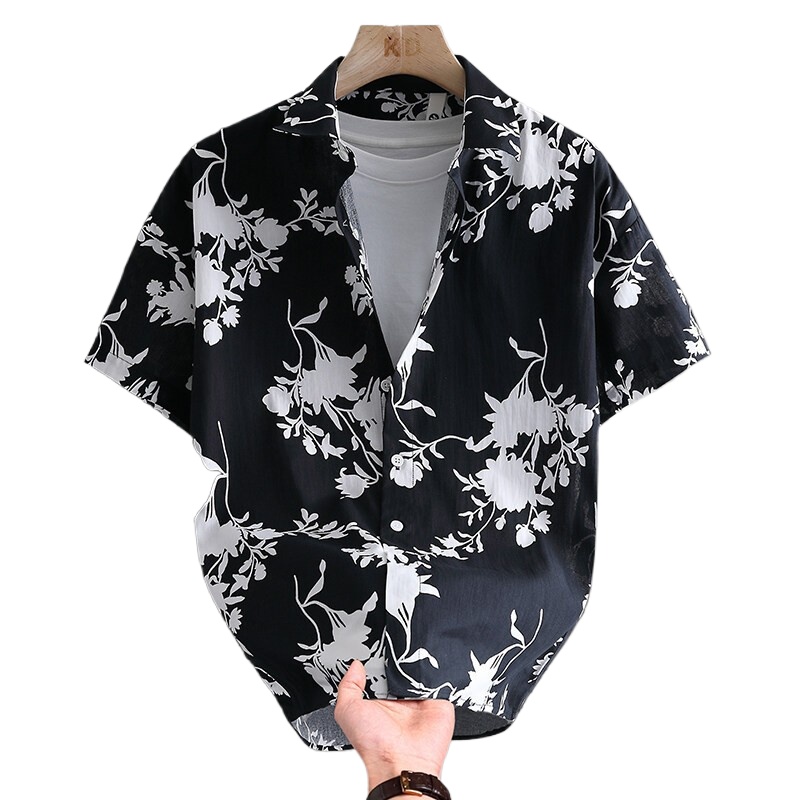 Printed Floral Shirt - Hot verkopende zomerse Hawaiiaanse comfortabele en