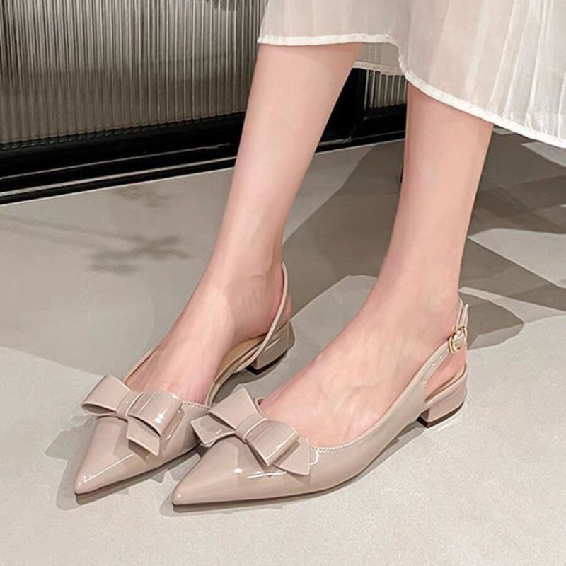 Bow Gentle Medium Heel Baotou  - French Vintage Fashion recensie en prijs