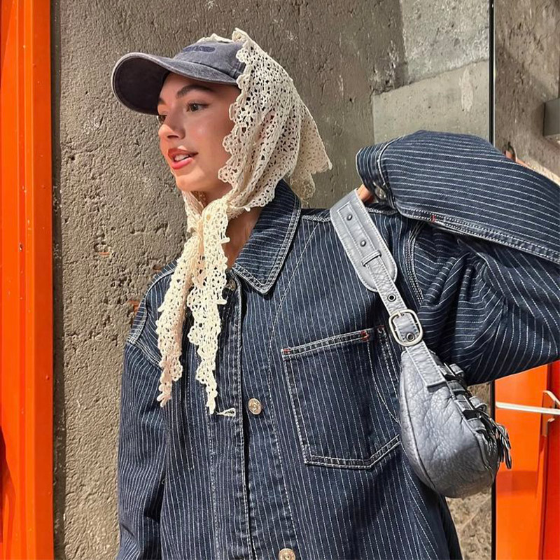 Gehaakte kanten driehoekige sj - Vintage Fashion Looks recensie en prijs