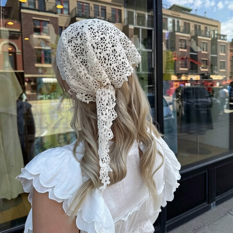 Gehaakte kanten driehoekige sj - Vintage Fashion Looks recensie en prijs