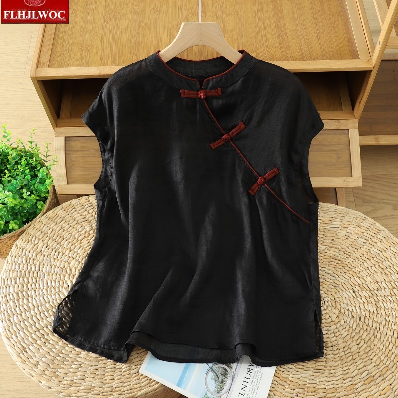 Katoenen linnen tops Blouses M - Vintage Fashion In Japan recensie en prijs