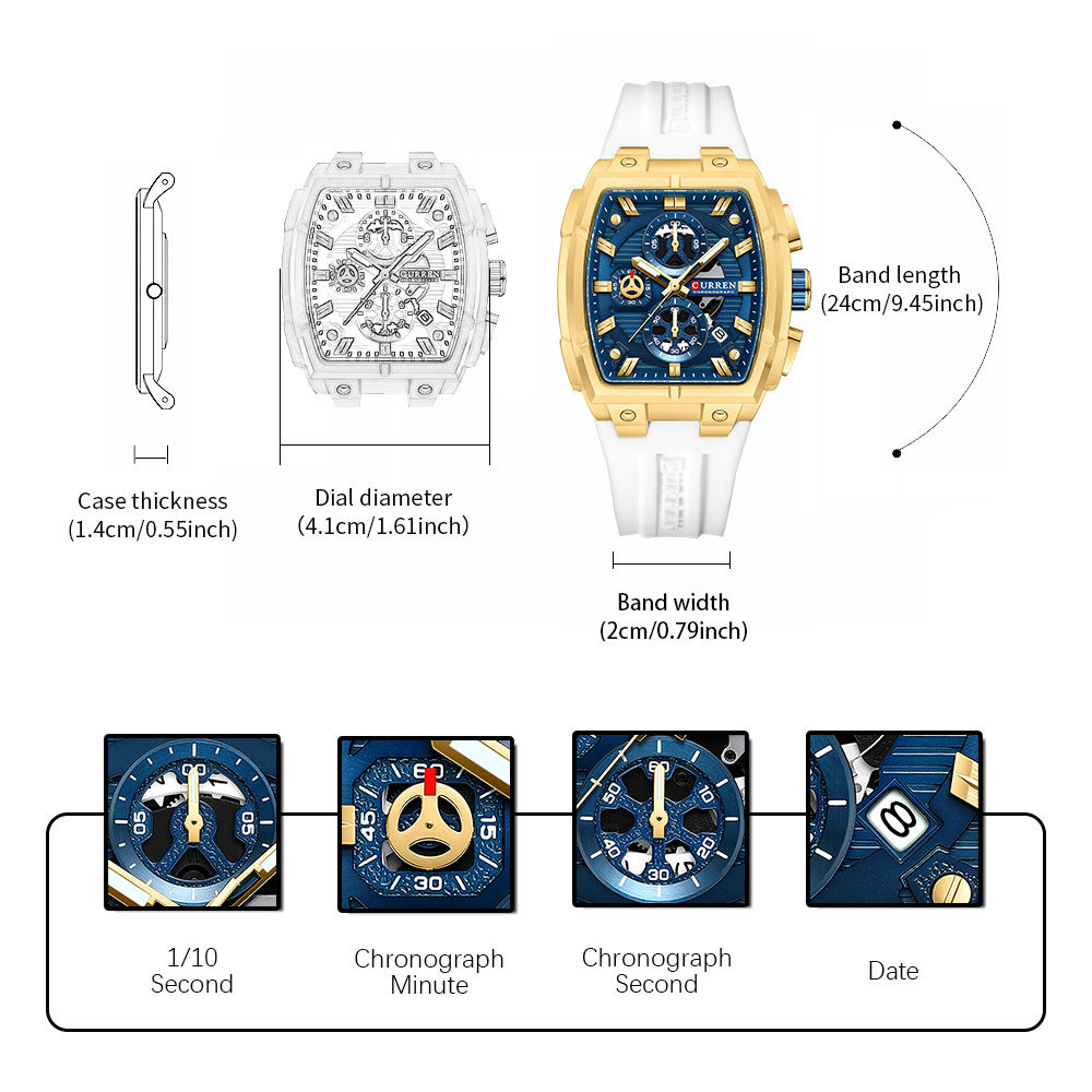 CURREN Luxe vintage horloge vo - Vintage Fashion Luxury recensie en prijs