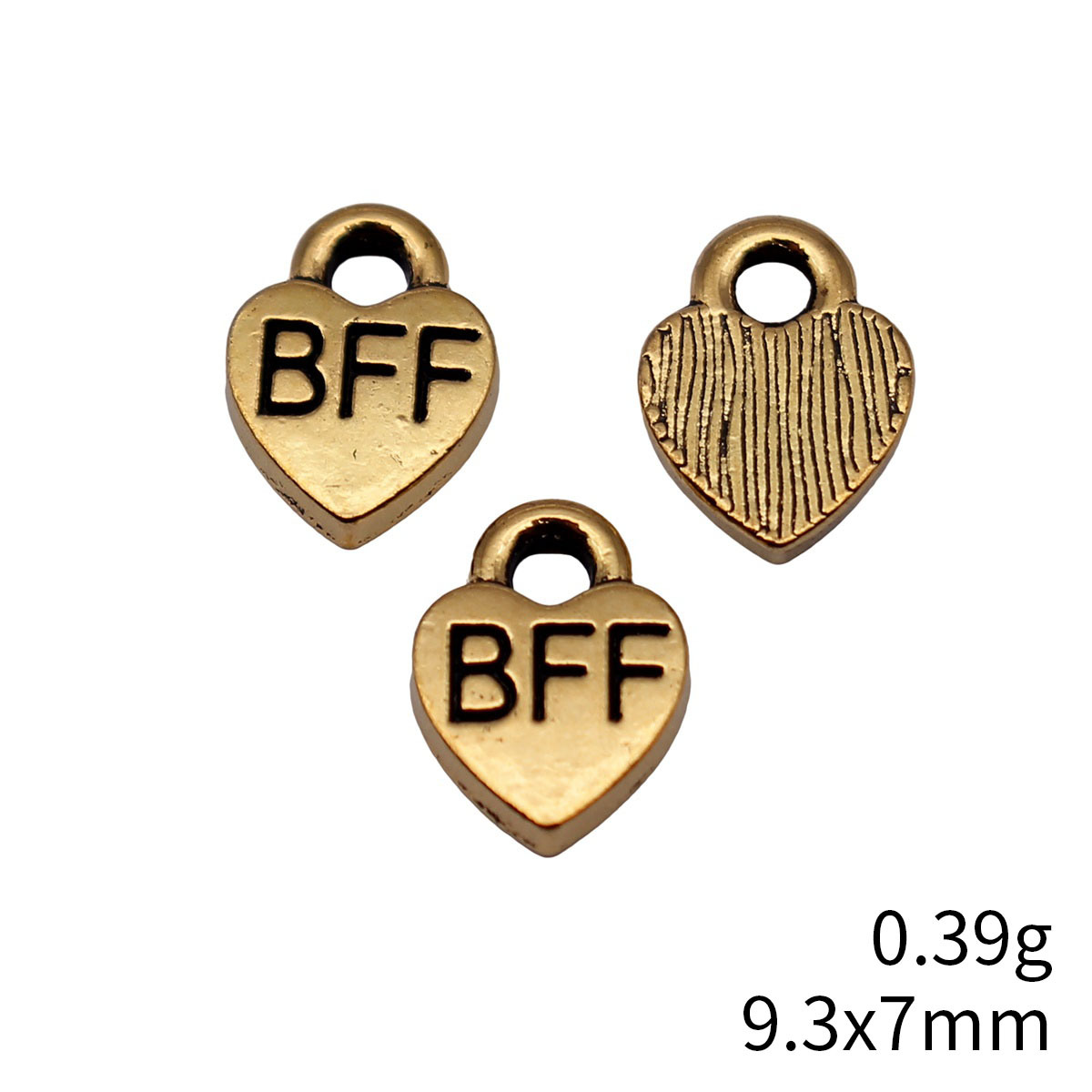 40 stuks 9,3x7mm antiek goudkl - Vintage Fashion Words recensie en prijs