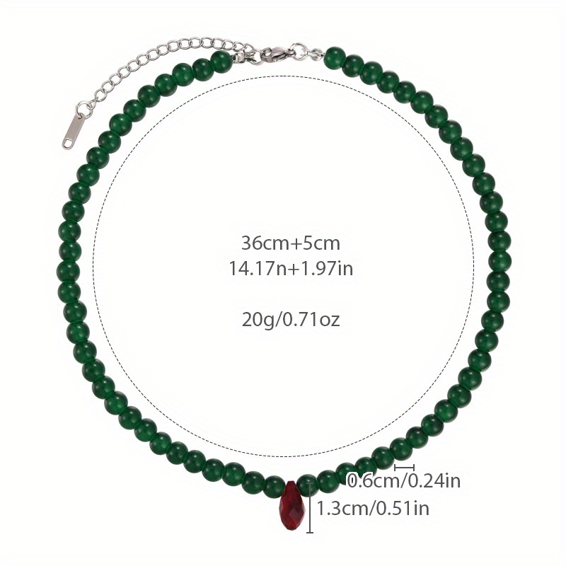 Vintage groene kralenketting m - Vintage Fashion Looks recensie en prijs