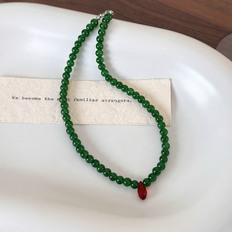 Vintage groene kralenketting m - Vintage Fashion Looks recensie en prijs