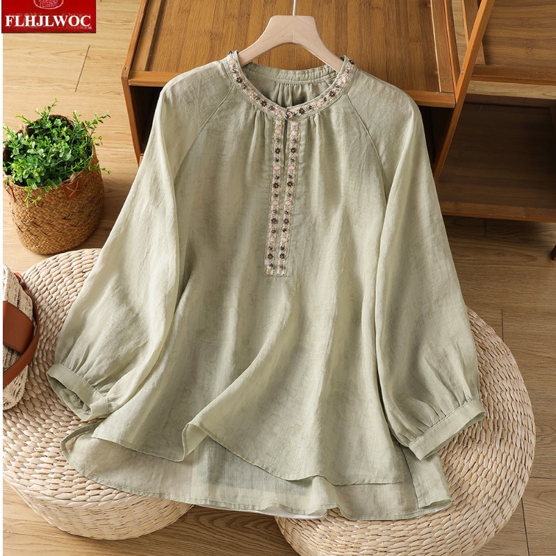 Geborduurde Tops Blouses Nieuw - Vintage Fashion In Japan recensie en prijs