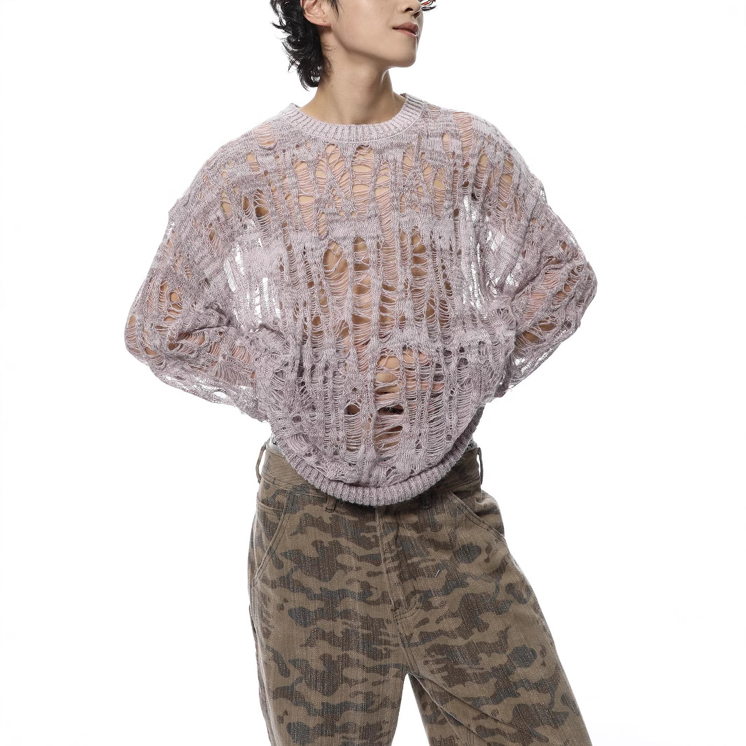 Vintage gescheurde uitgeholde  - Vintage Fashion In Japan recensie en prijs