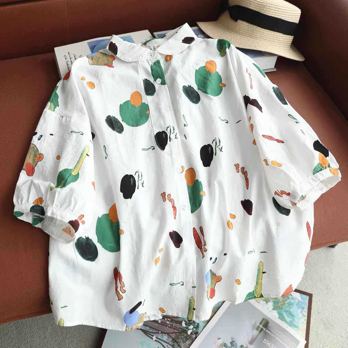 Vrouwen abstracte aquarelprint - Vintage Fashion In Japan recensie en prijs