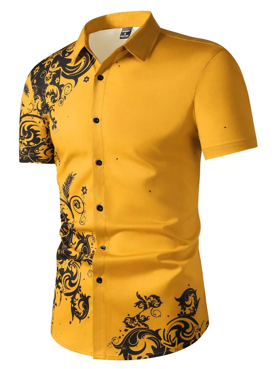 Manfinity Homme Heren Casual R - Printed Floral Shirt recensie en prijs