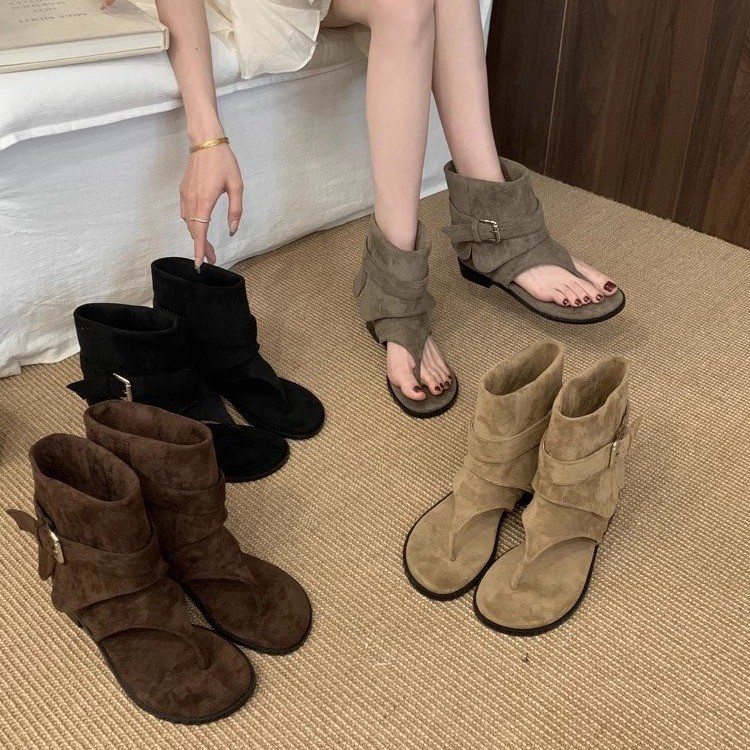 Vrouwen Peep Toe Laarzen Zomer - Vintage Fashion Luxury recensie en prijs
