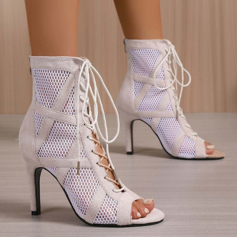 Dames Fish Mouth Open Toe Mesh - Vintage Fashion Outfit recensie en prijs