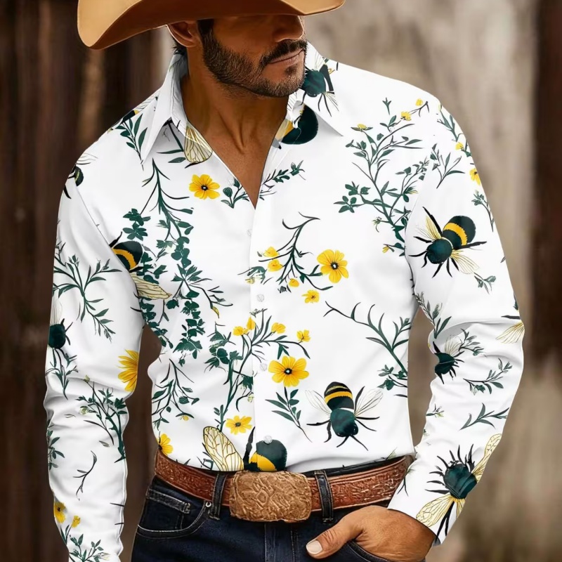 Heren overhemd met bloemenprin - Printed Floral Shirt recensie en prijs