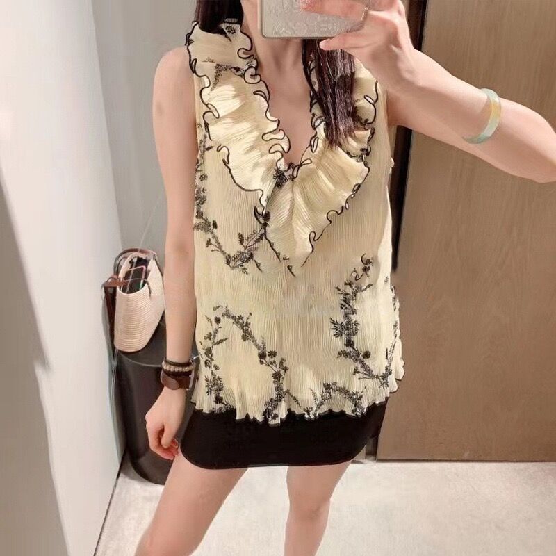 Zomer Fris Bloemen V-hals Vest - Printed Floral Shirt recensie en prijs