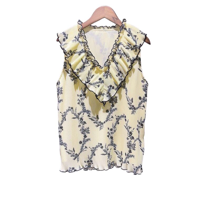 Zomer Fris Bloemen V-hals Vest - Printed Floral Shirt recensie en prijs