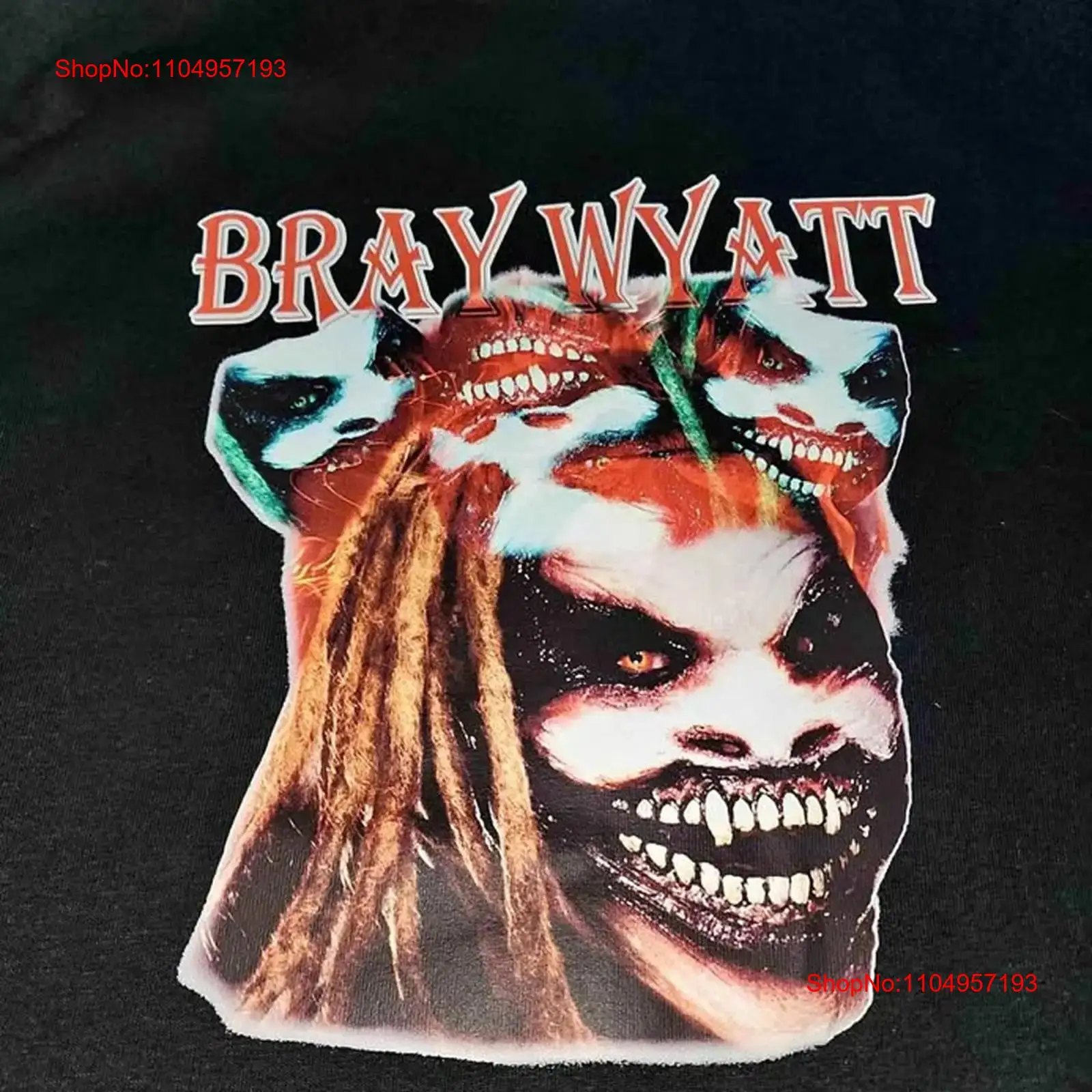 Bray Wyatt collage zwart T-shi - Vintage Fashion Collage recensie en prijs