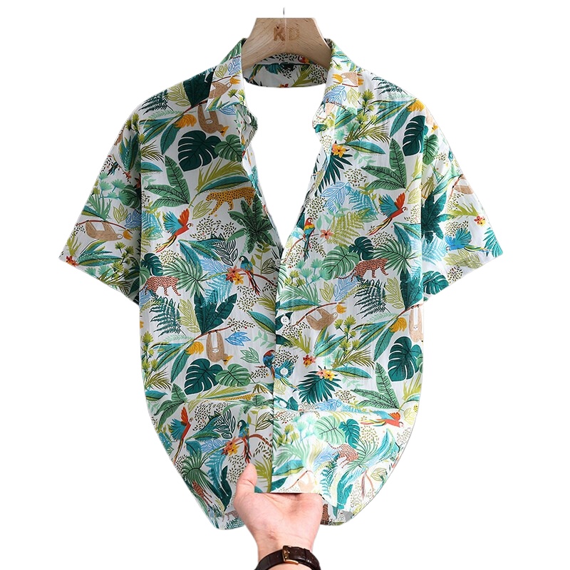 Hot verkopende zomerse Hawaiia - Printed Floral Shirt recensie en prijs